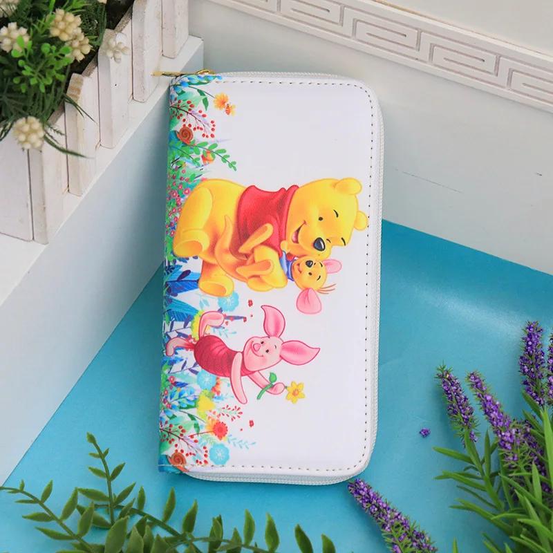 Sac à monnaie de dessin animé Disney, joli portefeuille en Pu pour filles et garçons, porte-cartes p
