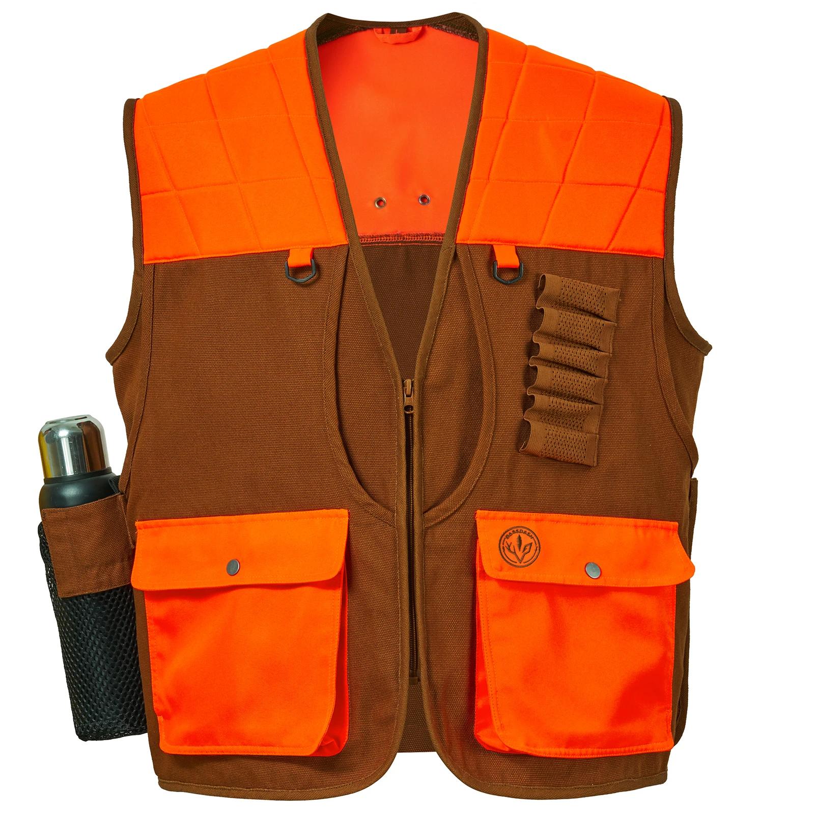 Veste de chasse Bassdash multi-poches unisexe : vêtement technique pour terrain upland et zones humides