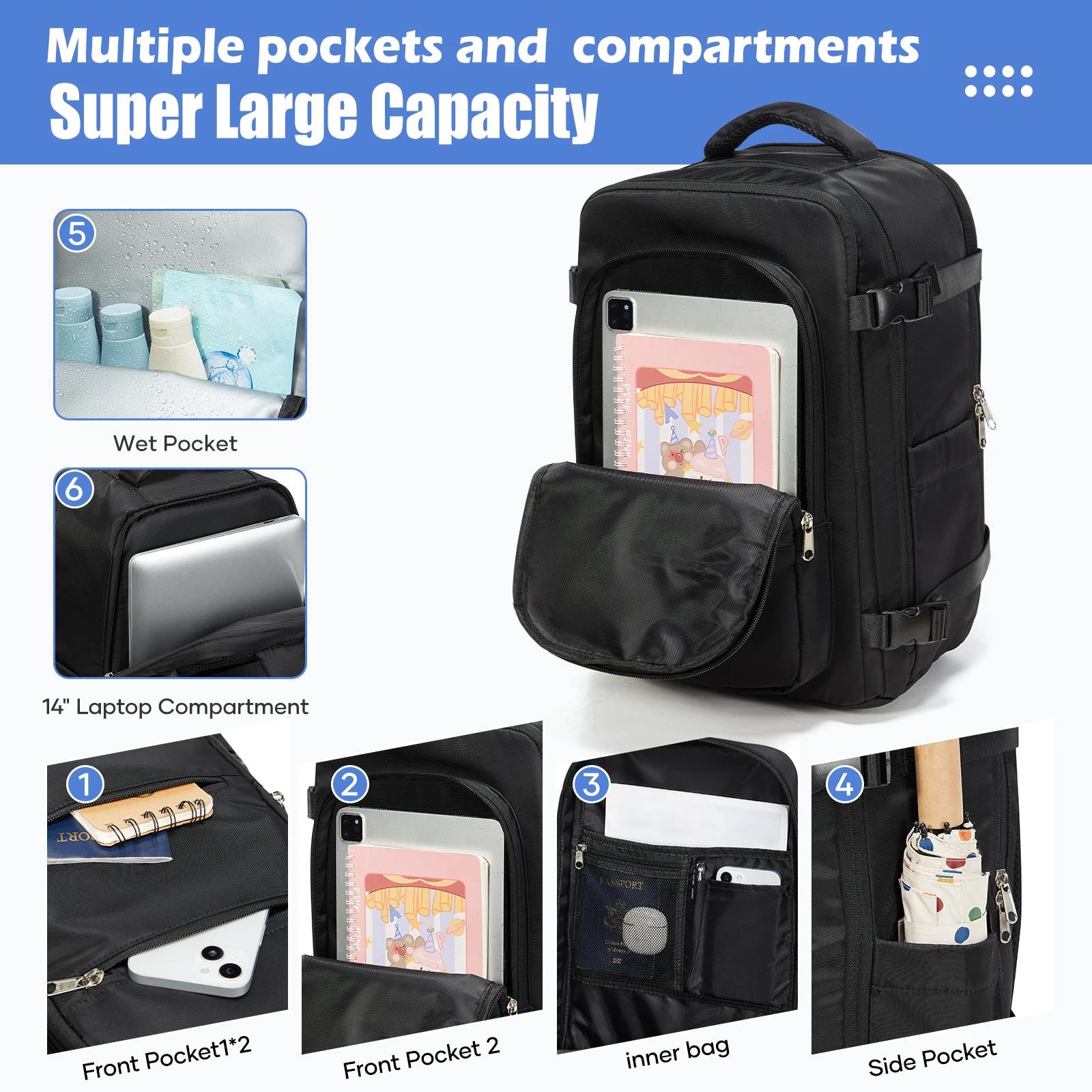 Sac à dos EeasyJet Ryanair 40x30x20, sac à dos à compression sous vide, sac à dos pour hommes, sac d