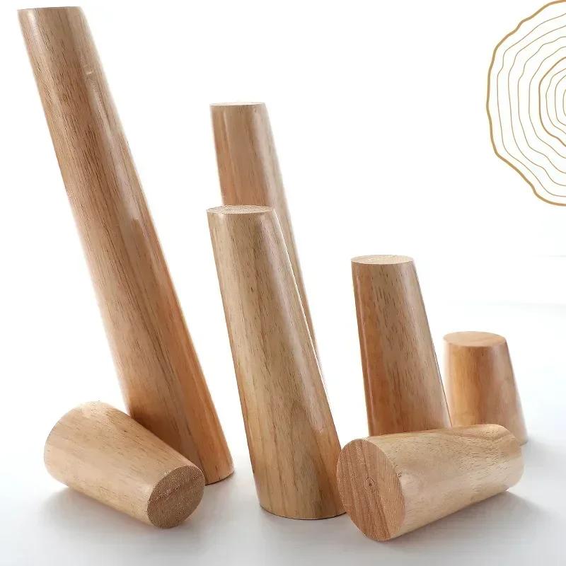 4 pièces pieds de meubles en bois pieds coniques tabouret canapé Table ordinateur bureau meubles jam