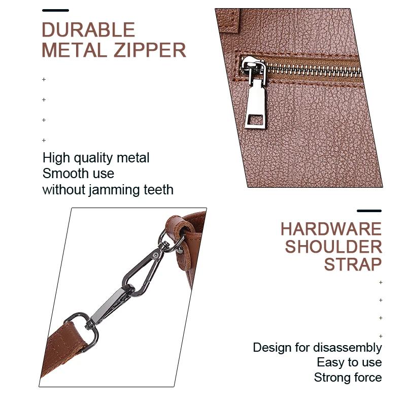 Sac fourre-tout élégant en cuir pour femme, cuir de vache véritable, extensible, 14-25 ", pour ordin