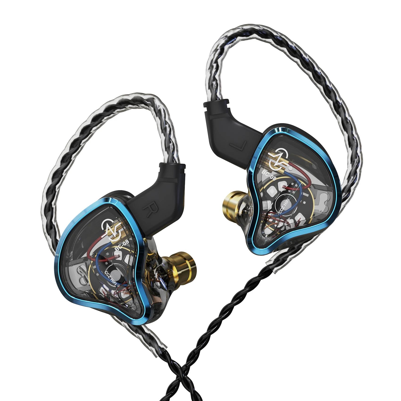 CCZ Warrior – écouteurs intra-auriculaires hybrides 3BA + 1DD, connecteur à 2 broches, casque filair