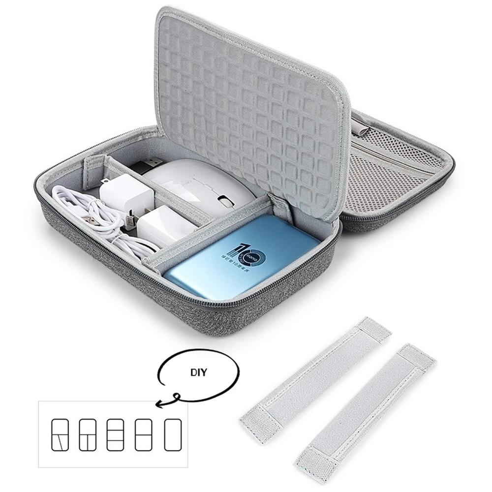 Organisateur d'accessoires électroniques de voyage de grande capacité, sac de rangement Portable pou