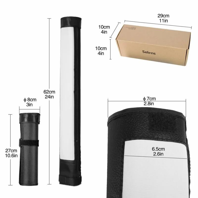 Selens-Diffuseur de bande de flash de chaussure chaude, barre pliable, Softbox, réflecteur Speedlite