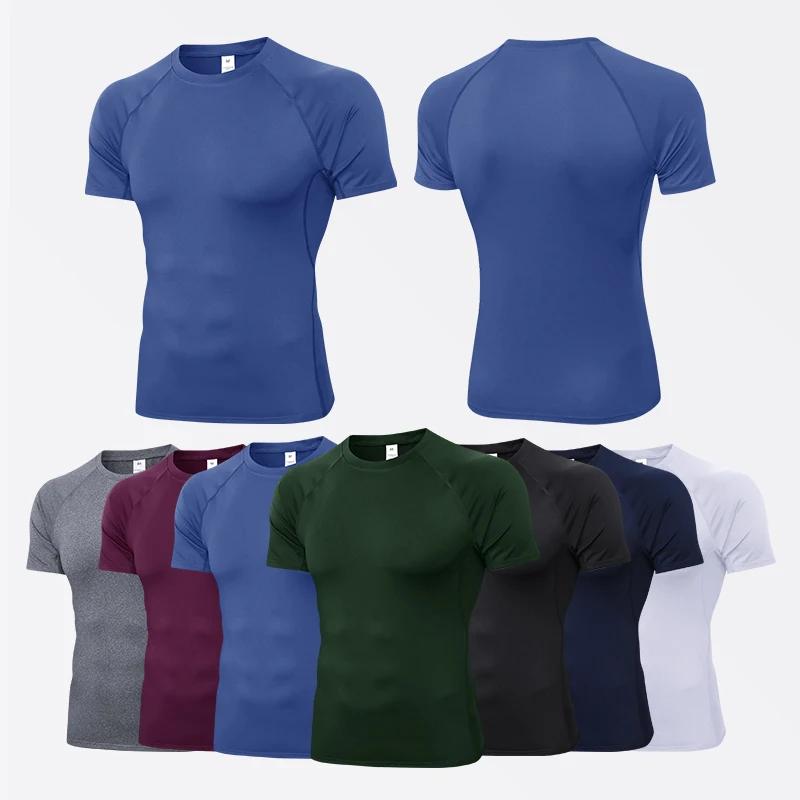 T-shirt compression homme séchage rapide - Haut technique pour gym, running et fitness extérieur