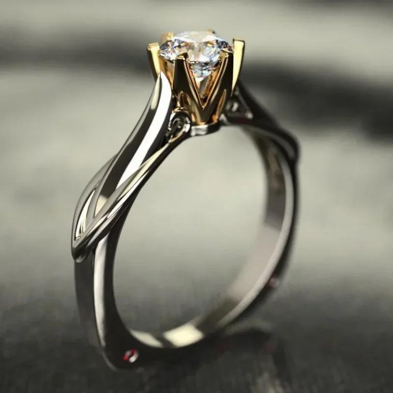 Bague en or pur 18 carats pour femmes, bagues Moissanite avec pierres précieuses naturelles, bijoux
