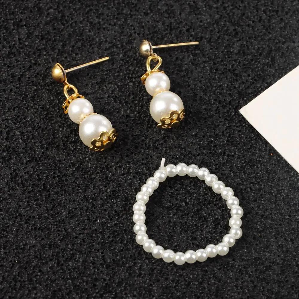 Accessoires de poupée, bijoux en perles blanches, collier, Bracelet pour poupée 1/6, décoration à la