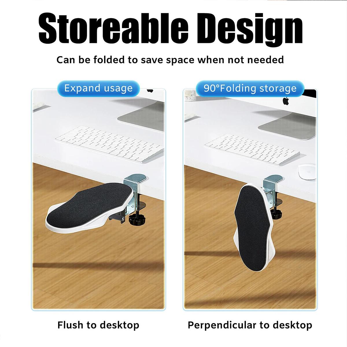Support de bras d'ordinateur adapté au bureau, 1 pièce, ajusté pour rotation du poignet, plateau d'e