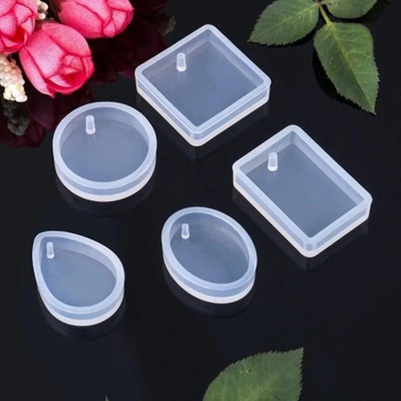 Kit de moules en Silicone pour pendentif porte-clés, bricolage, avec porte-clés, artisanat d'art, ou