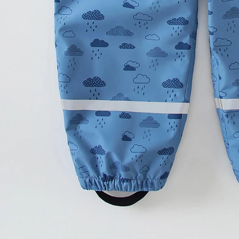 HONEYKING enfants pantalons de pluie imperméables combinaisons pour bébés garçons filles salopette p