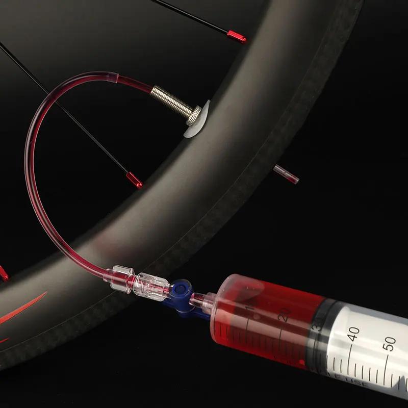 Injecteur de mastic de pneu Tubeless de vélo 60ml, outil d'injection de fluide de vélo de route vtt,