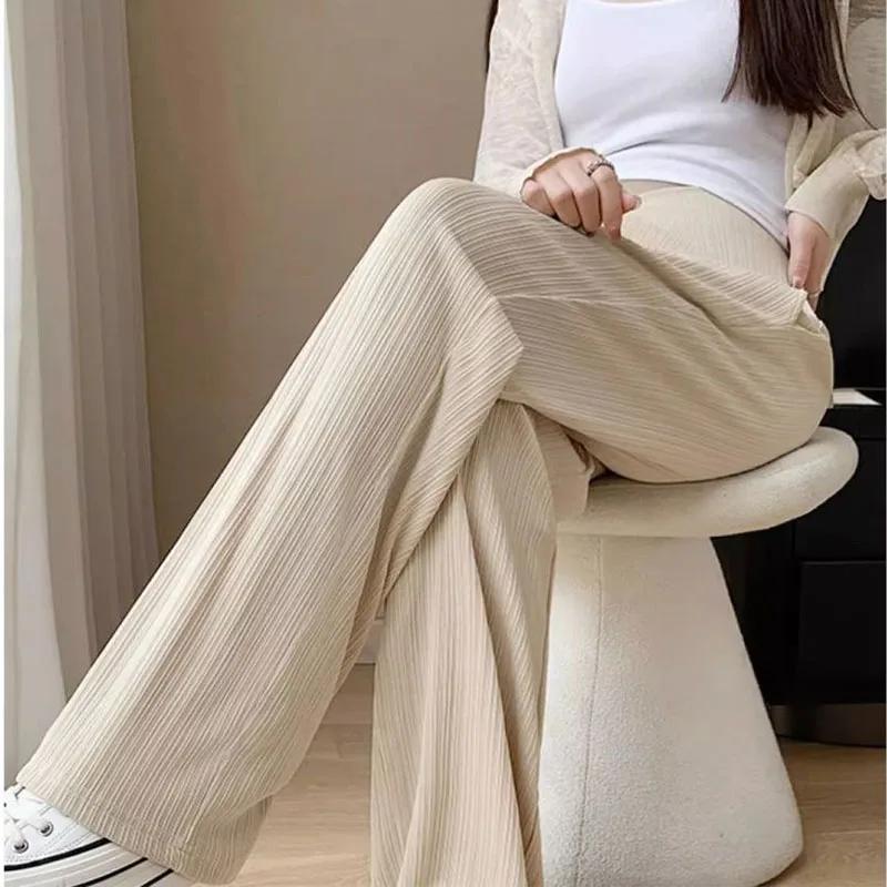 Pantalon d'été fin à jambes larges pour femmes enceintes, ALTERAbdomen, taille haute, fjGrossesse, p