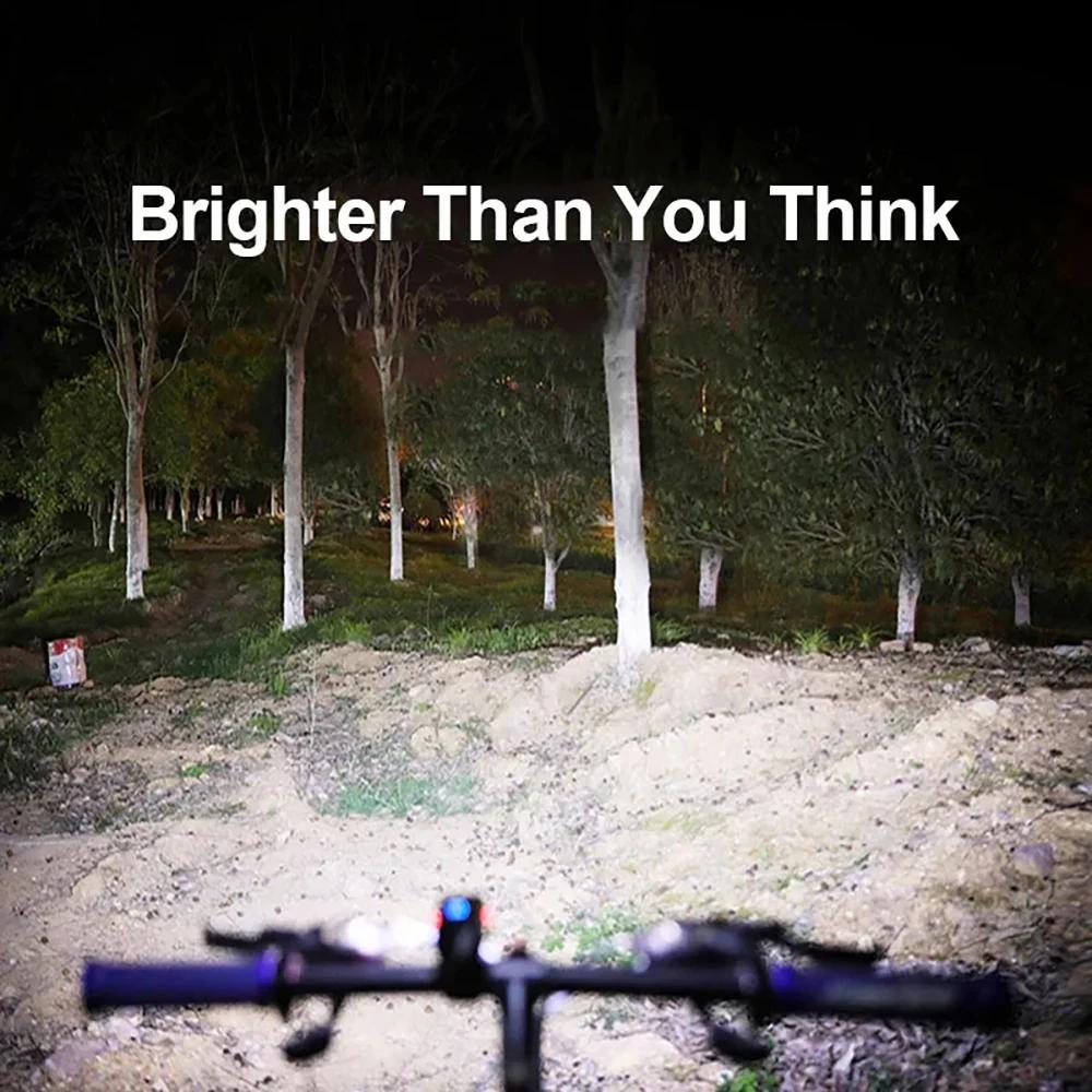 1000LM vélo lumière phare T6 vélo lampe de poche LED USB torche Rechargeable en alliage d'aluminium