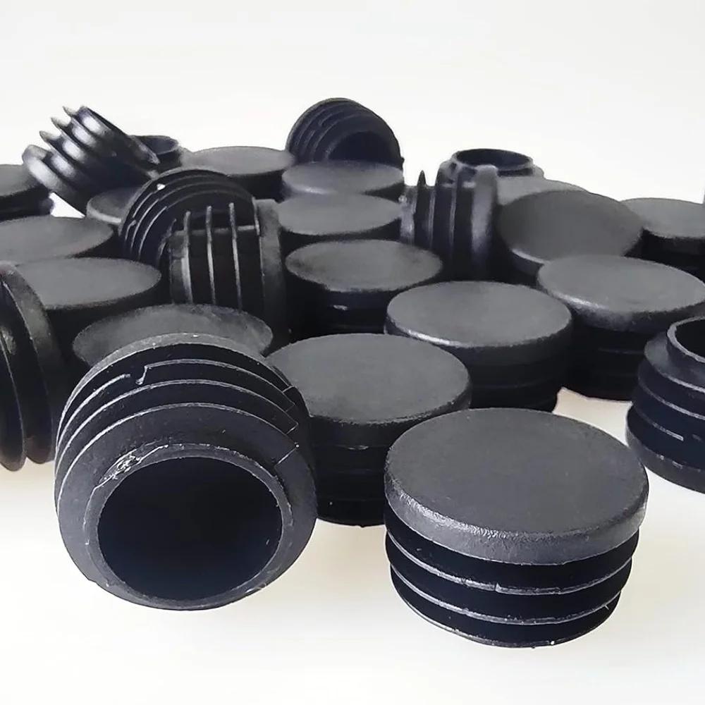Bouchons de trou en plastique ronds, inserts pour tubes métalliques, bouchons de quincaillerie, clôt