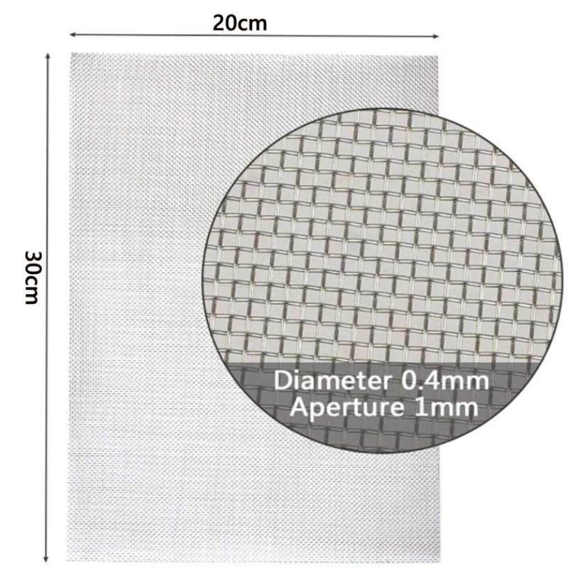Écran filtrant en acier inoxydable 304, 1 pièce, 5/8/20/30/40-500, fil tissé en maille, feuille de f