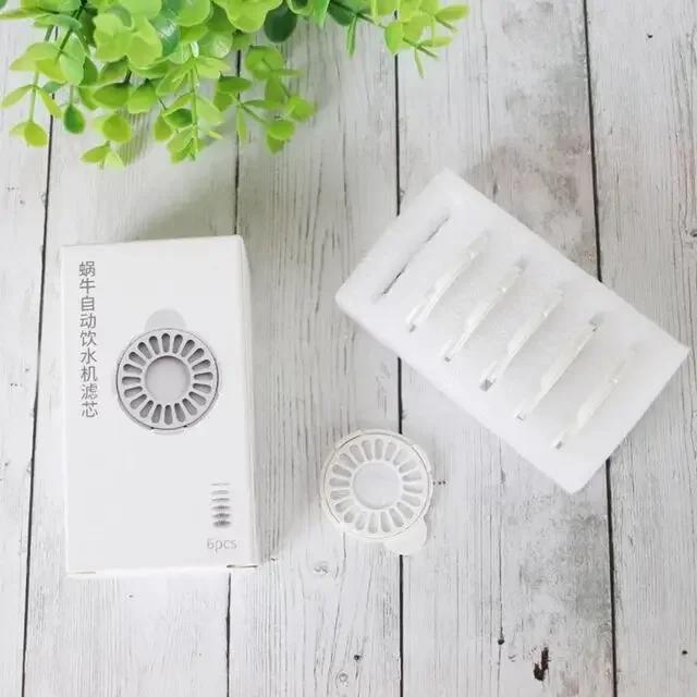 Filtre de fontaine d'eau pour chat, 6 pièces/12 pièces, pour bulle d'escargot, filtres de remplaceme