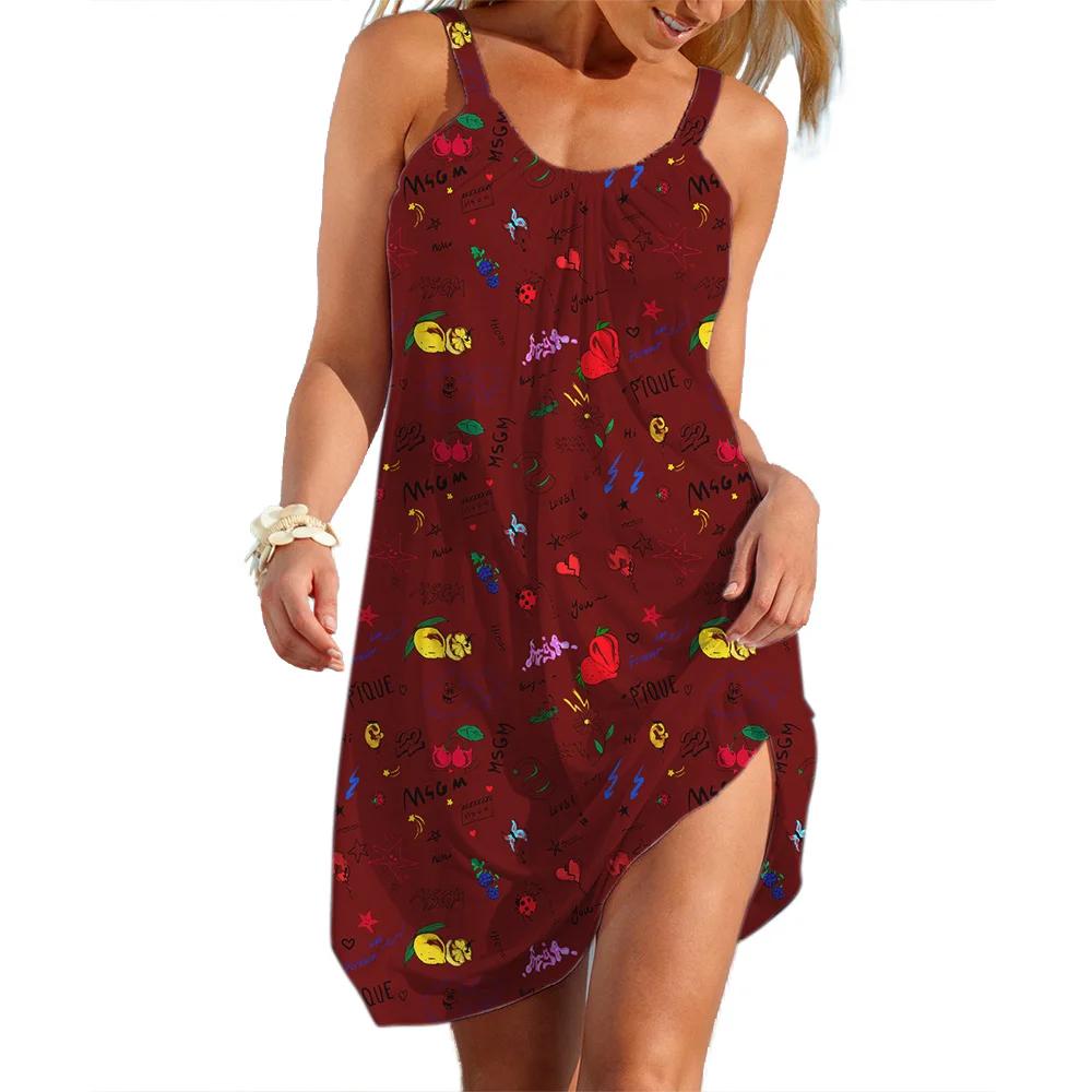 Robe d'été décontractée pour femmes, streetwear à fleurs, style pastChev, jupe en fibre