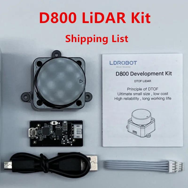 LDROBOT D800 Kit Lidar 25 mètres DTOF ROS voiture SLAM Navigation balayage Laser capteur Radar Suppo