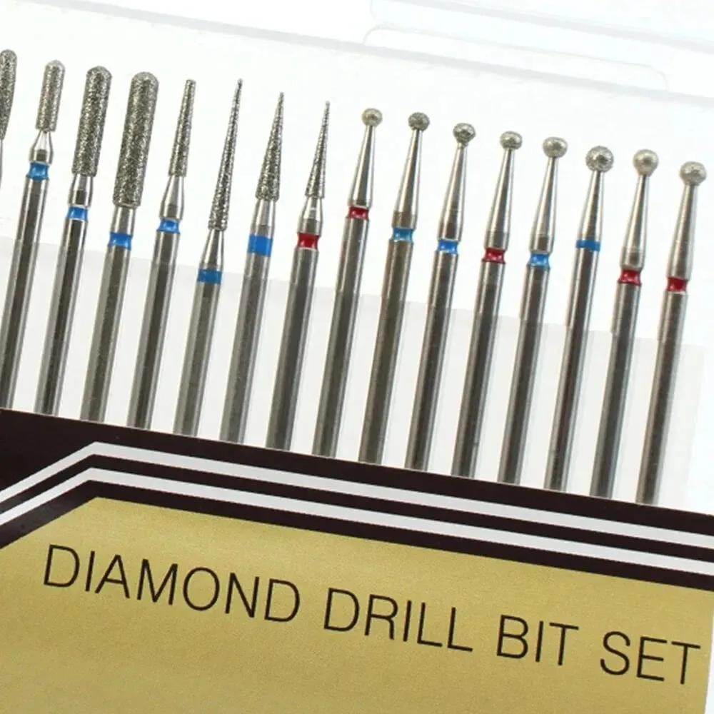 30 pièces/ensemble fraises diamantées fraise à aneth pour manucure mèches de meulage outils d'art de