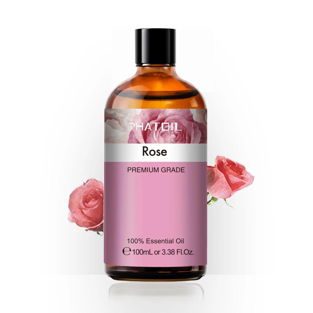 100ML lavande Pure naturel Rose huiles essentielles humidificateur diffuseur vanille menthe poivrée