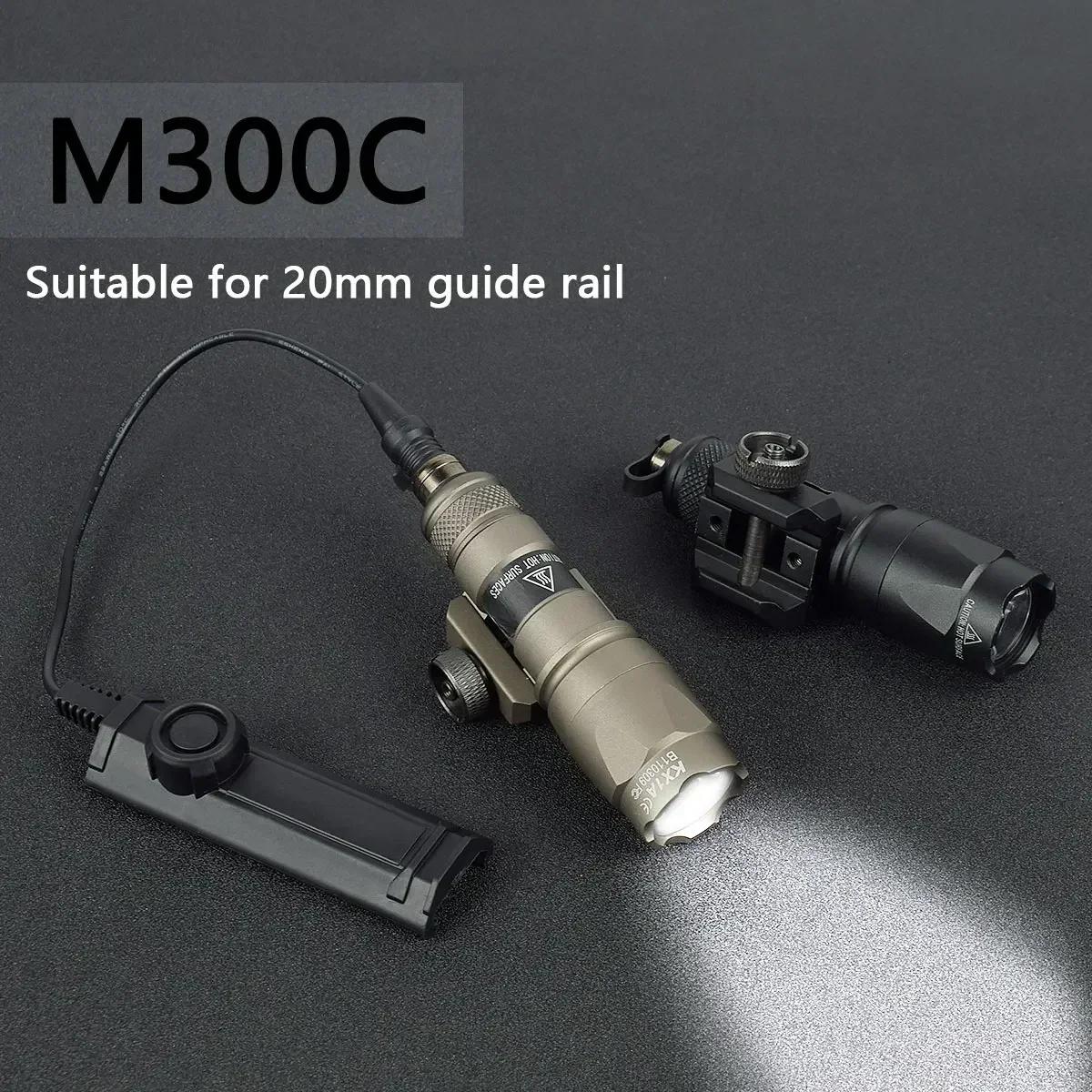 Surefir lampe de poche tactique M300 M600 M600C Scout lumière avec double fonction pressostat 600 Lu
