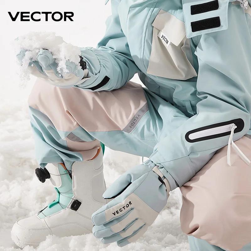 Gants de ski VECTOR enfants - Imperméables et chauds en laine avec technologie 3M pour l'hiver
