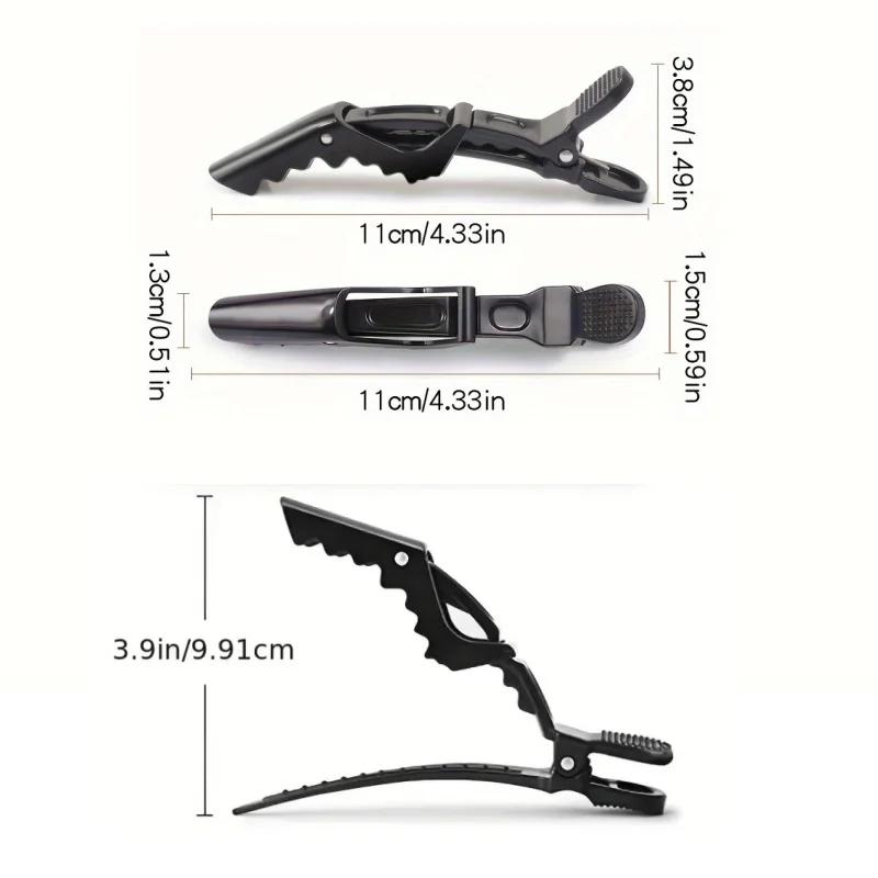 Pinces à cheveux Alligator, pinces de coiffure en plastique, griffe professionnelle pour Salon de co