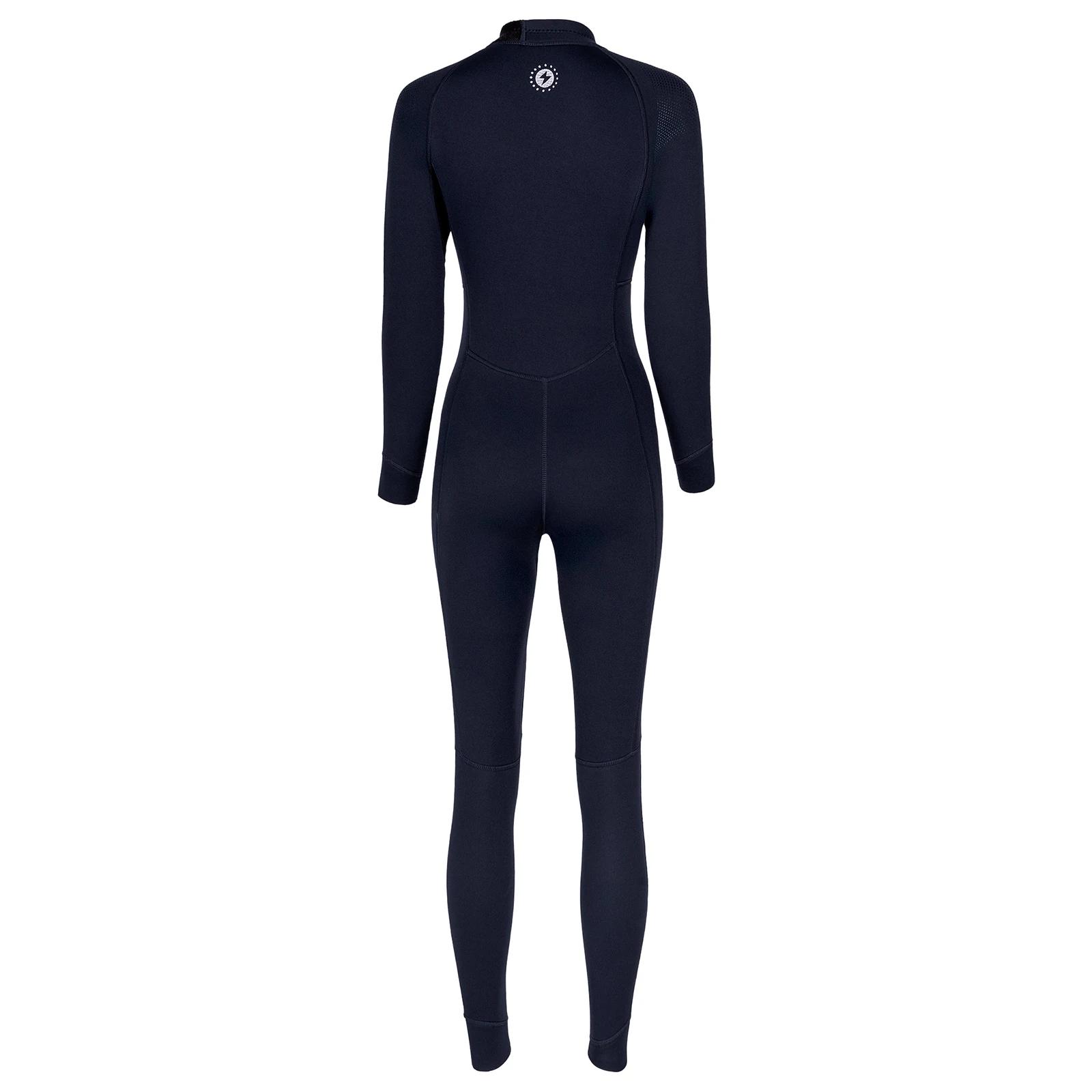 Combinaison thermique une pièce en néoprène pour femmes, 3mm, col montant, manches longues, fermetur