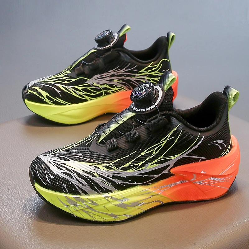 Chaussures de course pour enfants, baskets de Tennis antidérapantes à coussin d'entraînement scolair