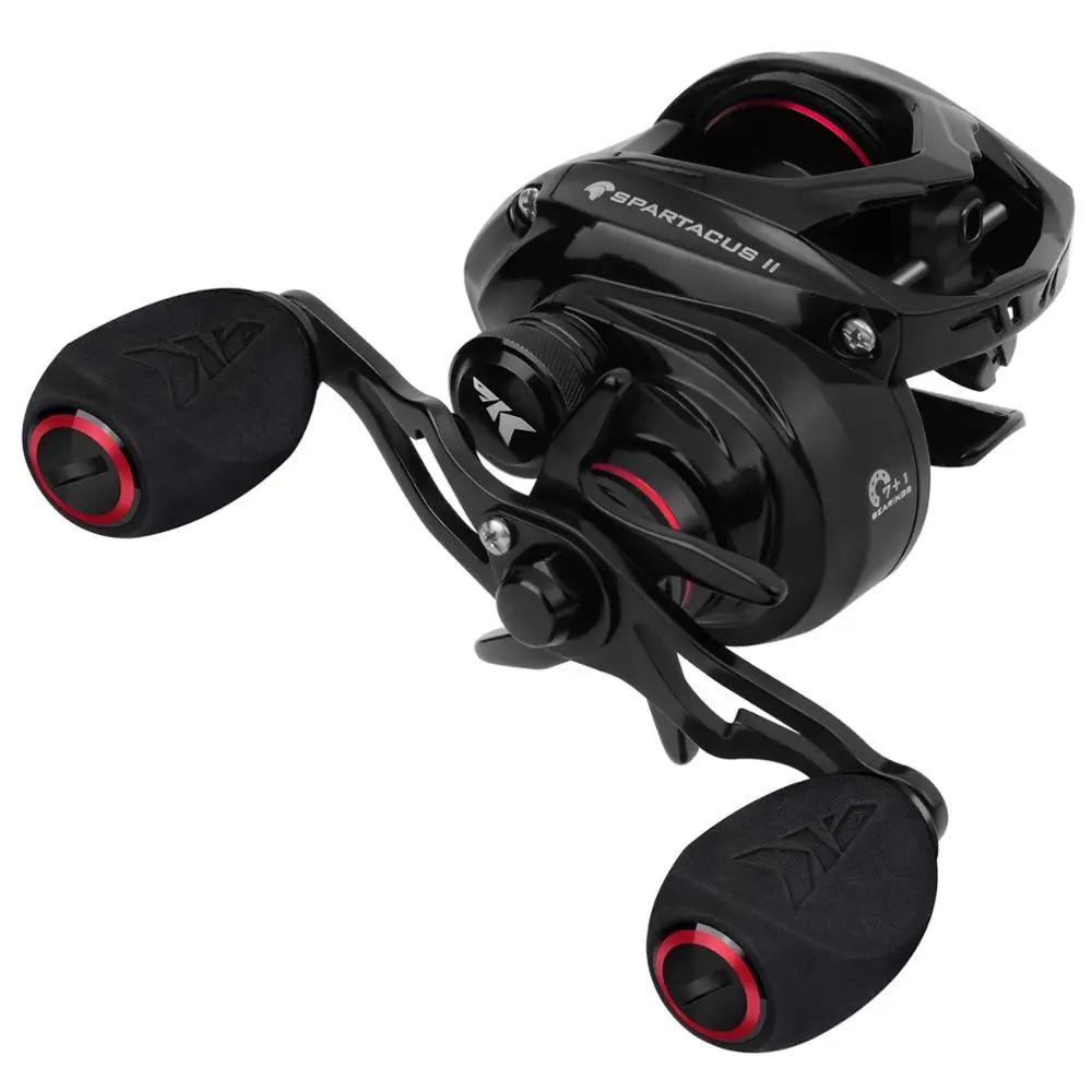 KastKing Spartacus II Rouge Couleur Baitcasting Bobine 8KG Max Glisser 7 + 1 Haute Vitesse Ratio Bob