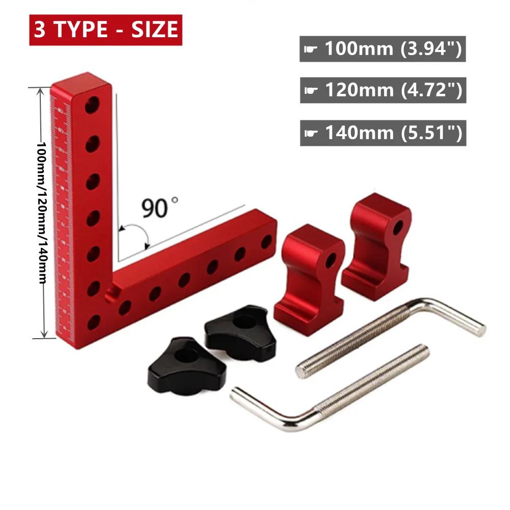 Carrés de positionnement en alliage d'aluminium à 90 degrés, Clip à Angle droit, pince d'angle de Ty