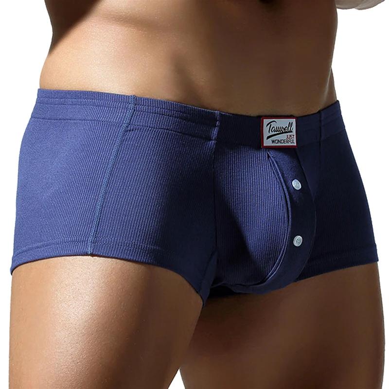 Sous-vêtements plats pour hommes, en coton synthétique, haute élasticité, surélevés, décoration de b