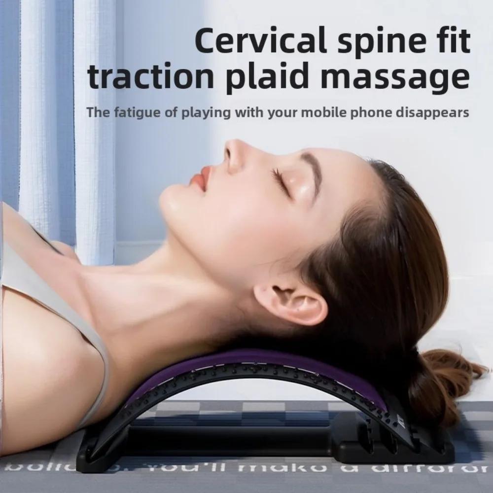 Masseur de dos extensible, soutien lombaire, Relaxation, soulagement de la douleur de la colonne ver