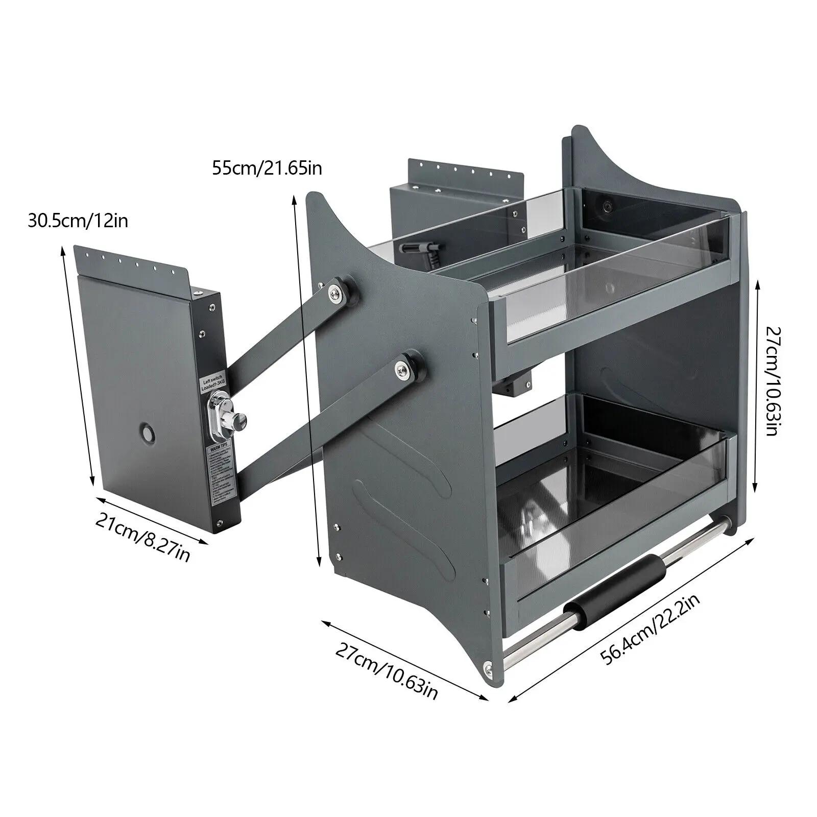 Étagère marketà nervures pour armoire, 2 niveaux