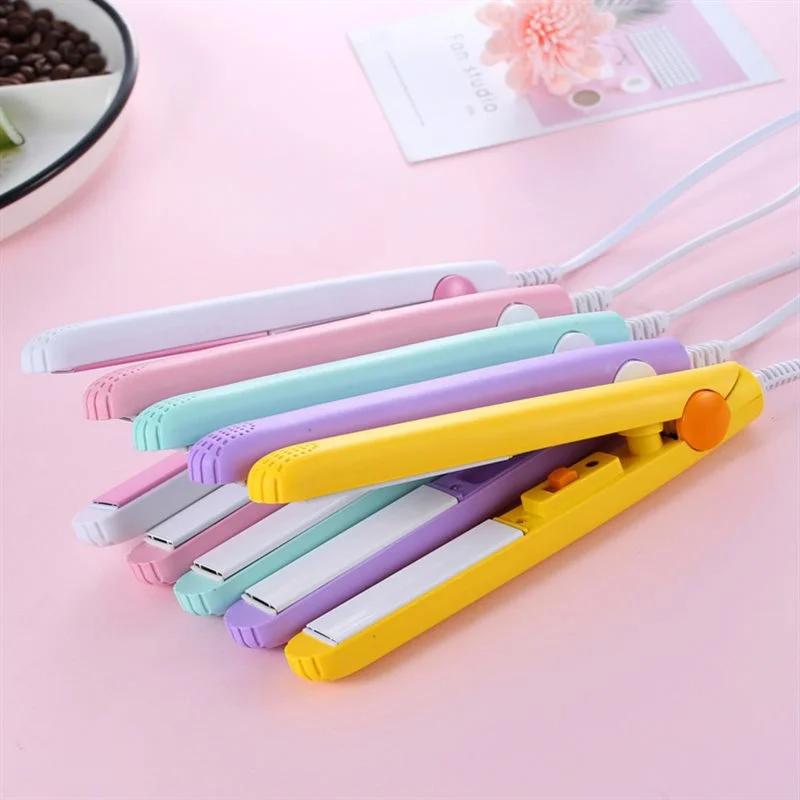 Mini fer à lisser, fournitures pour cheveux bouclés et lisses, fer à friser électrique thermostatiqu