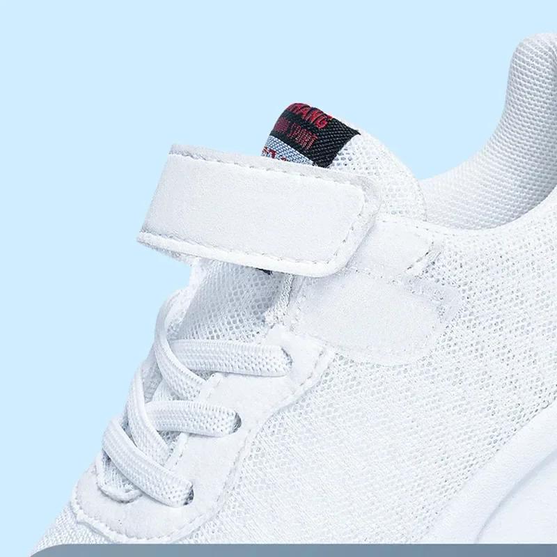 Baskets en maille pour enfants, chaussures de course légères et respirantes pour garçons et filles,