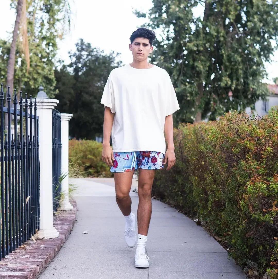 Short de fitness d'été Style peinture à l'huile, short de sport en maille pour hommes/femmes, pantal