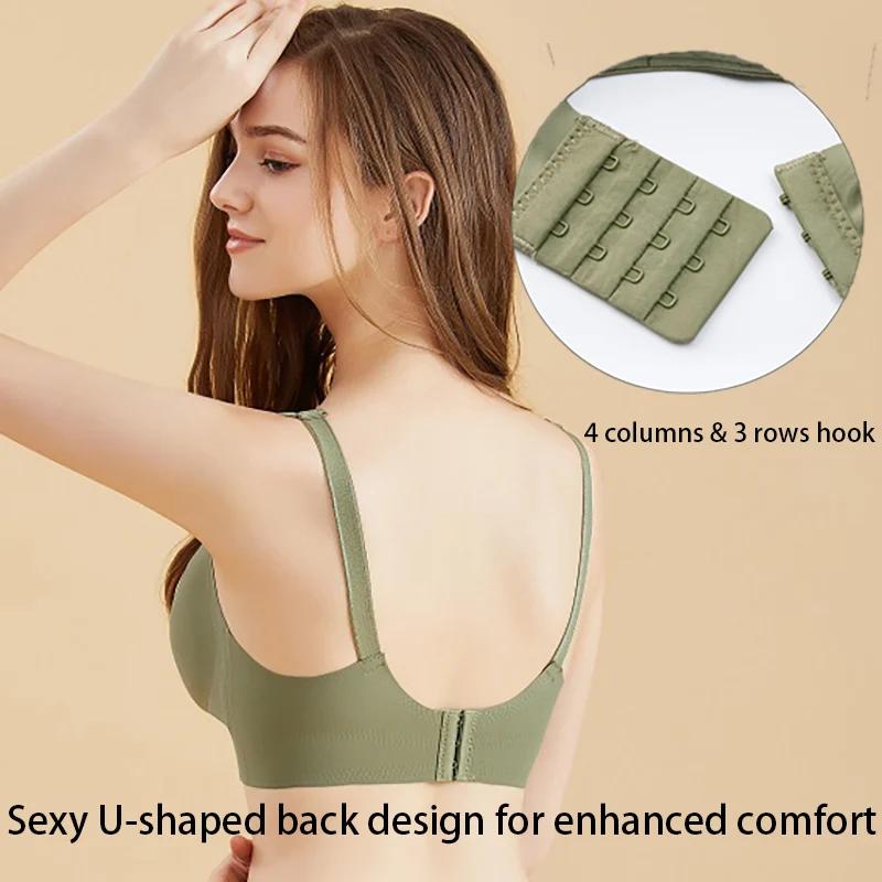 Soutien-gorge d'allaitement Ultra fin pour femmes, coupe Laser, rembourré et amovible, grande taille