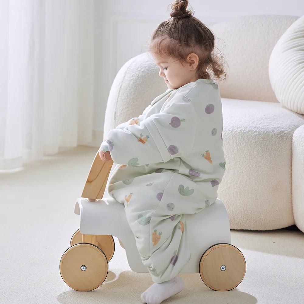 Sac de couchage pour bébé de 6 mois à 4 ans avec manches amovibles, design à jambes séparées, sacs d