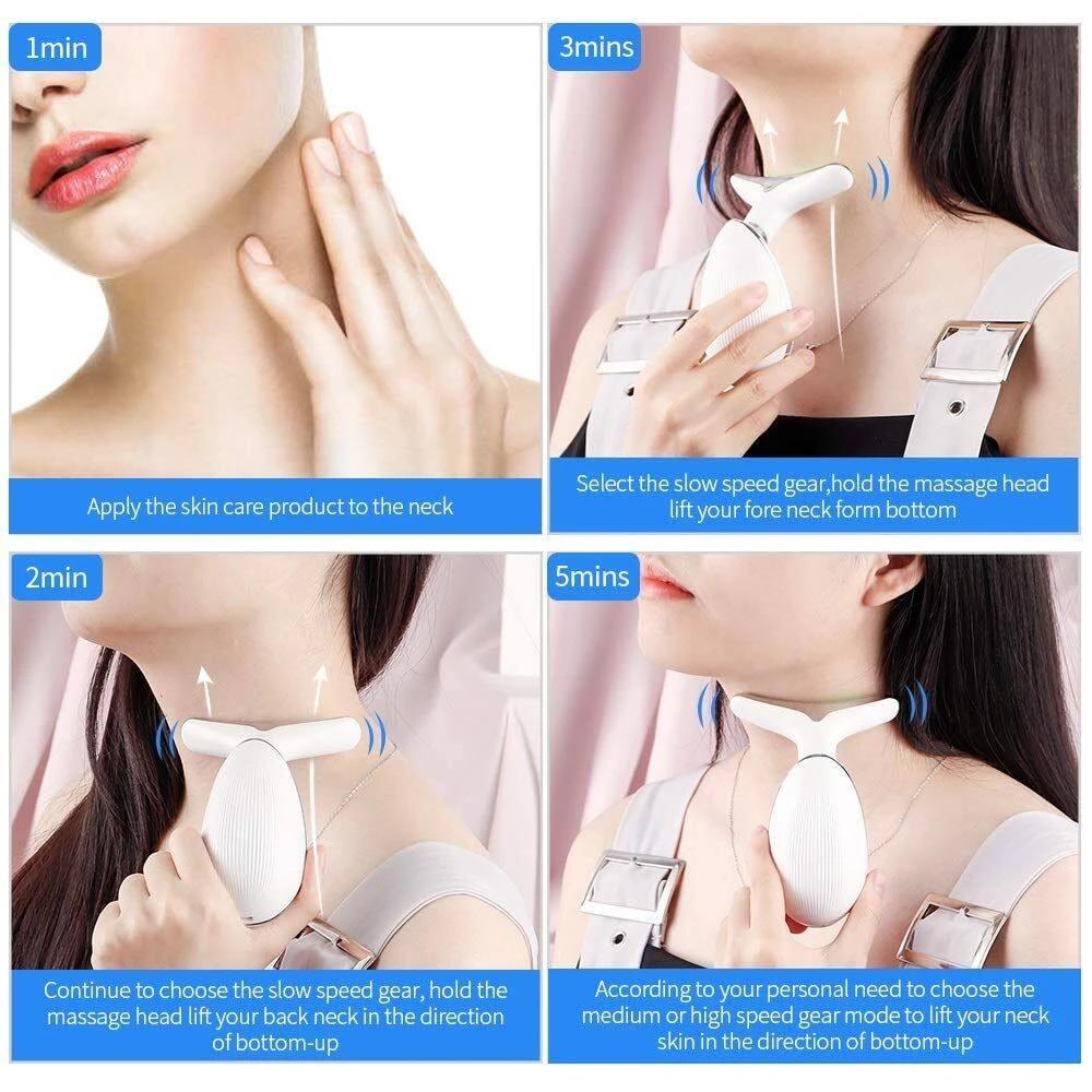 Appareil de Lifting du visage, Massage du cou et des yeux, introducteur, rajeunissement de la peau à