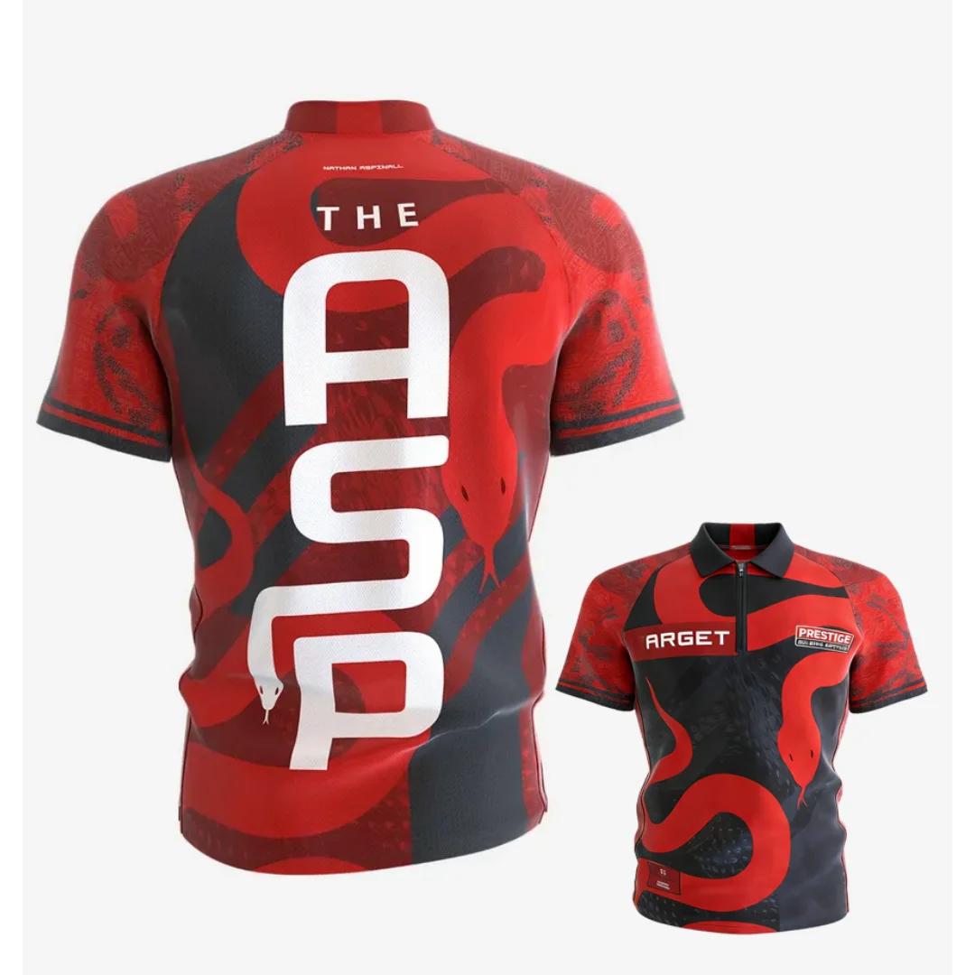 Nathan Aspinall jouant chemise fléchettes sweat fléchettes fermeture éclair POLO sport sec rapidemen
