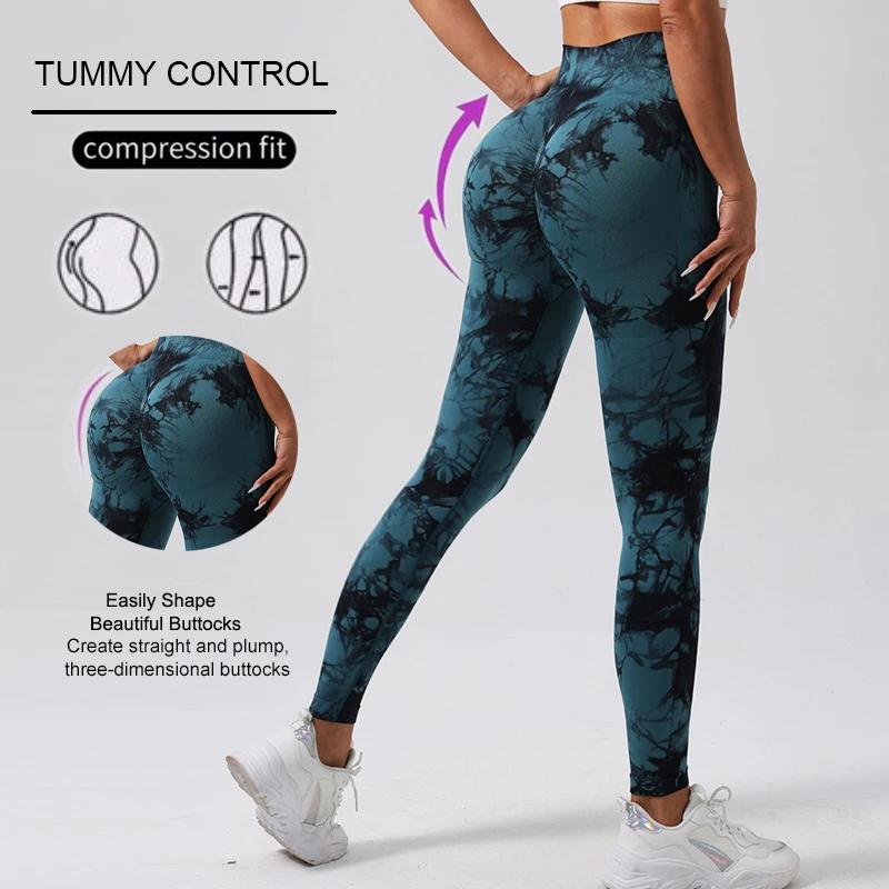 WAREBALL nouveau cravate colorant pantalons de Yoga Leggings de gymnastique femmes sans couture tail