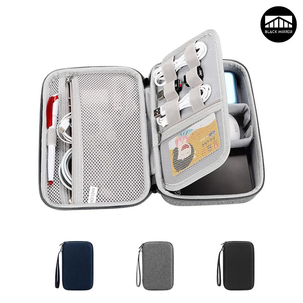 Organisateur d'accessoires électroniques de voyage de grande capacité, sac de rangement Portable pou