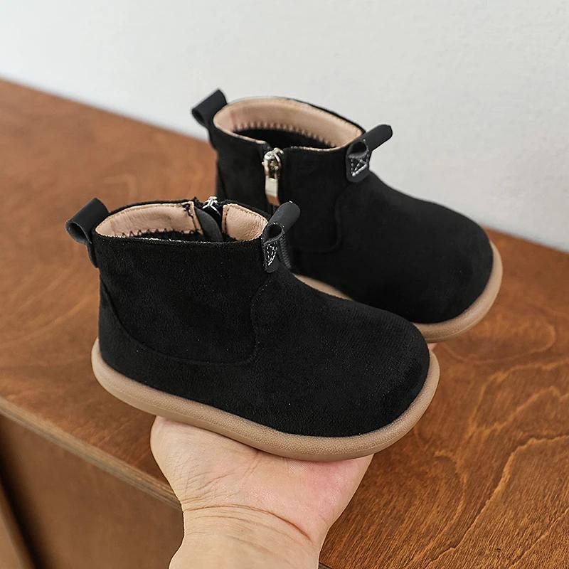 Bébé garçons filles bottes automne hiver enfants chaussures décontractées en plein air anti-dérapant