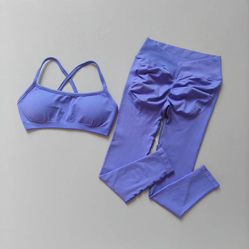 Leggings de Yoga taille haute sans couture pour femmes, séchage rapide, respirant, soutien-gorge de