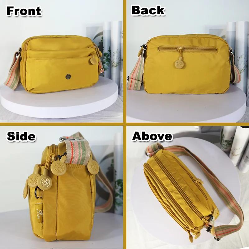 Sac à bandoulière en Nylon Ultra-léger pour femmes, sac léger à large sangle réglable, sacs de luxe