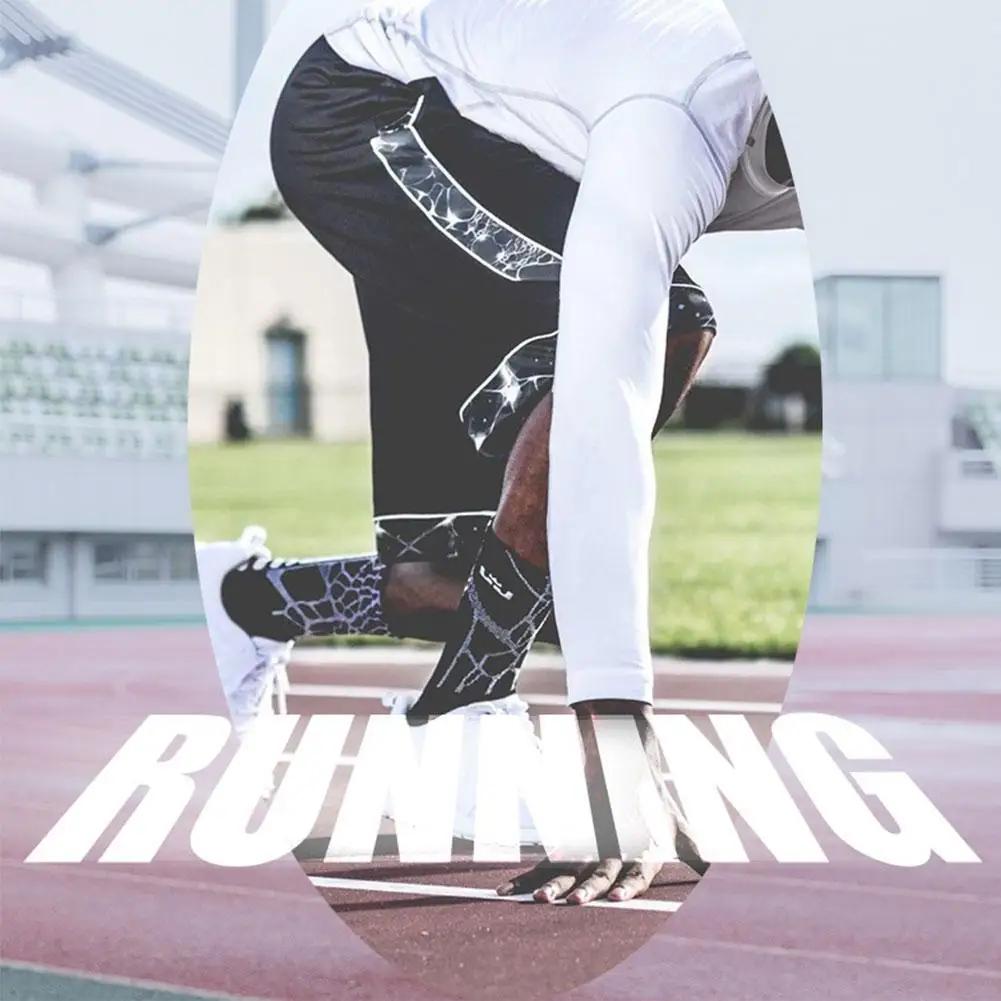 Leggings serrés de Compression pour hommes, pantalons de course, de sport, d'entraînement, de Joggin