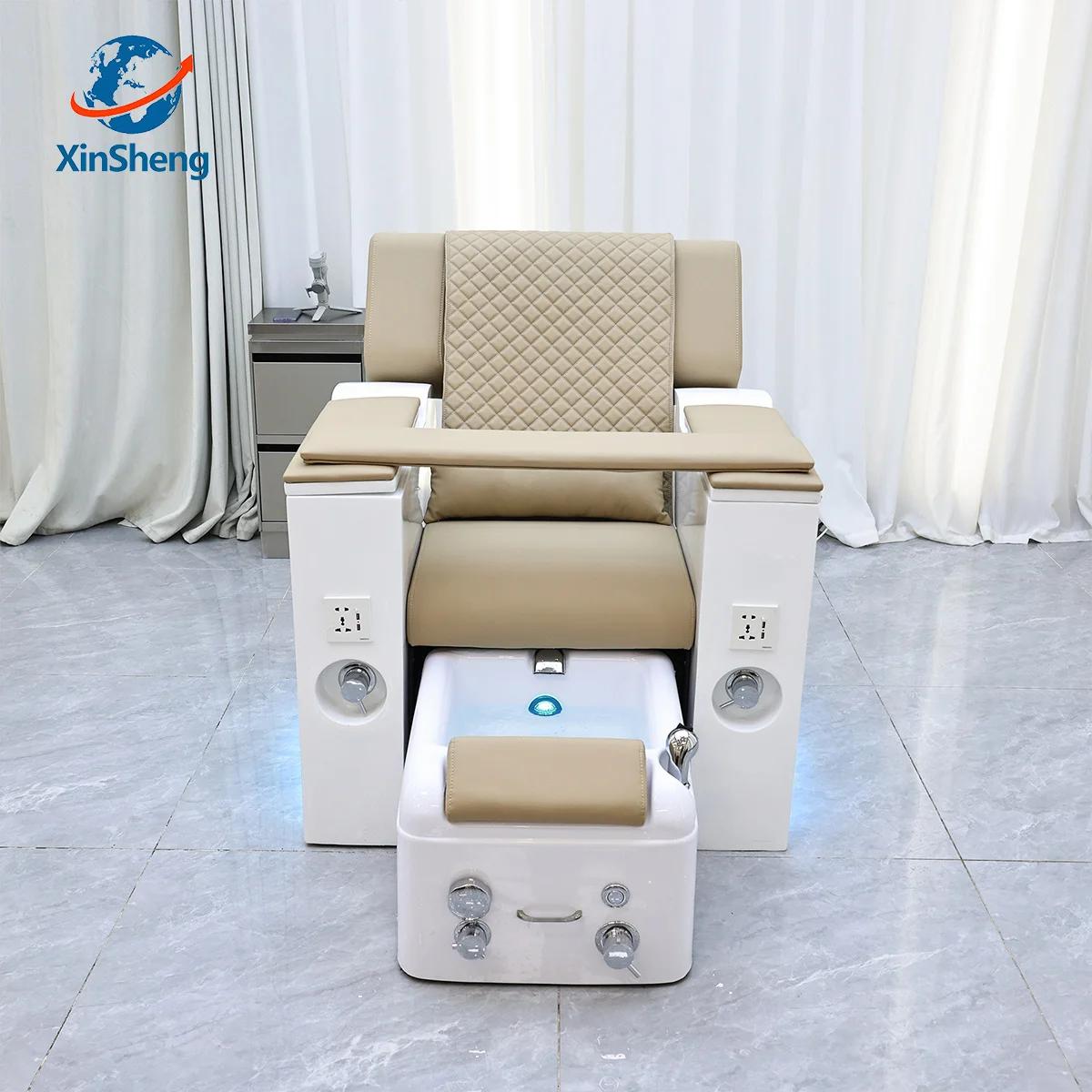 XinSheg 2025 chaise de Spa de pédicure électrique canapé de Salon de manucure avec Massage de dos au