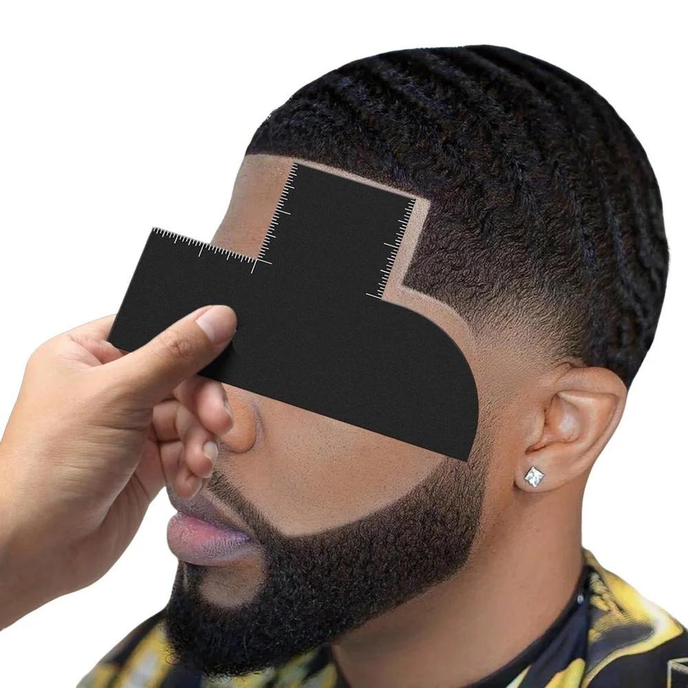 Outil professionnel pour la mise en forme de la barbe, carte de modelage pour une définition précise