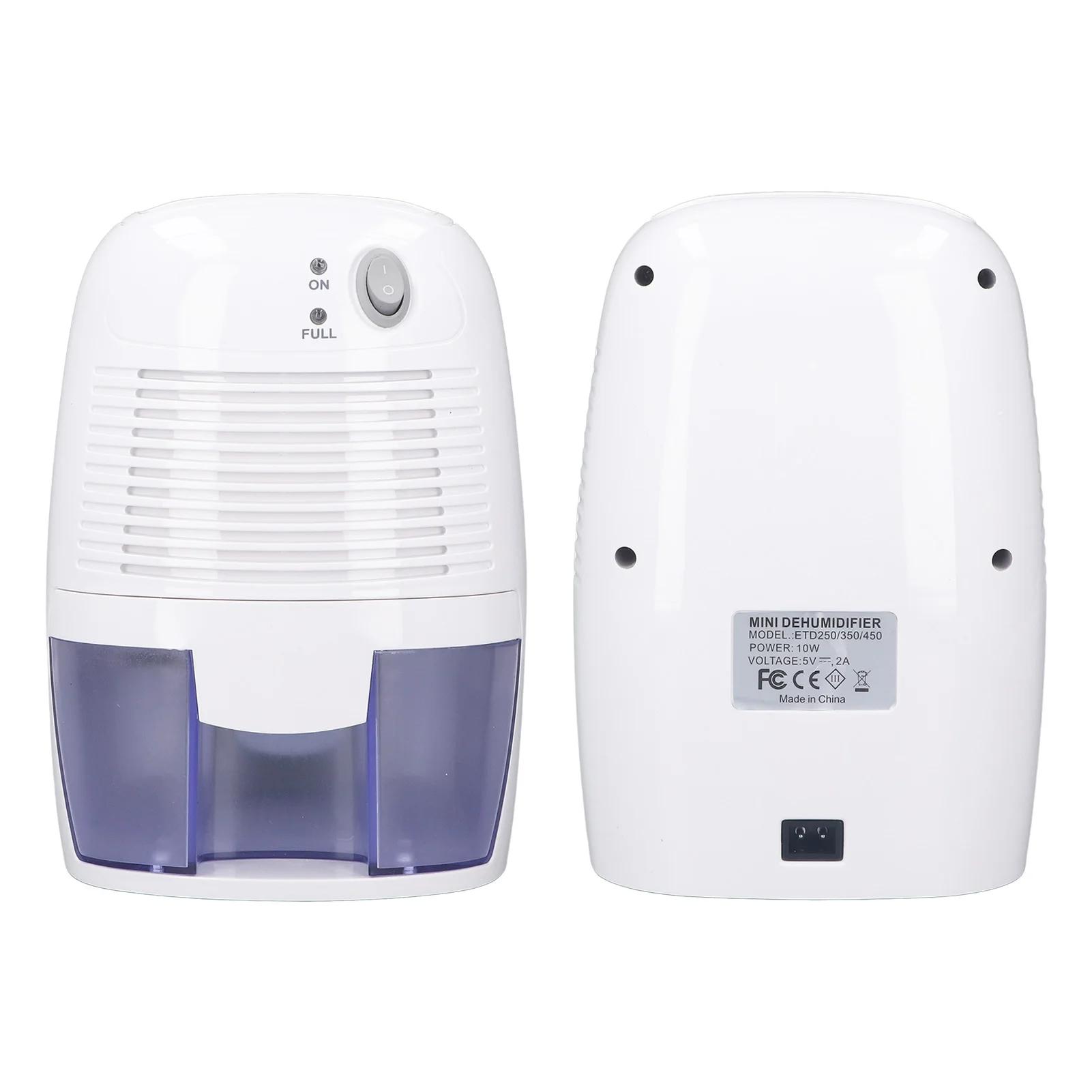 Machine d'élimination de l'humidité, petits déshumidificateurs, 500ml, arrêt automatique silencieux,